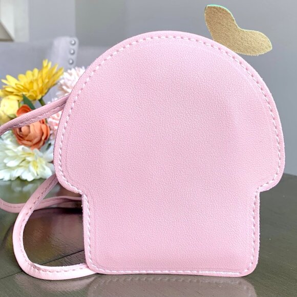 Whimsical Girl's Kids Mushroom Toadstool Fairy House Shaped Crossbody Purse Bag - Picture 3 of 10